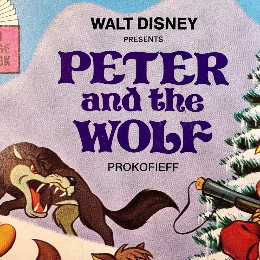 Peter and the Wolf Prokofieff Walt Disney Vinyl Record & 24page Book 1968 33LPR - Picture 6 of 16